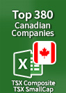 Top 380 Canadian Companies [TSX Composite + TSX SmallCap] – Excel Download