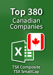 Top 380 Canadian Companies - Excel Download