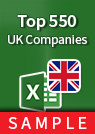 Top 550 UK Companies [FTSE All-Share] – Excel Download sample