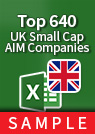 Top 640 Small-Cap UK Companies [FTSE AIM All-Share] – Excel Download sample