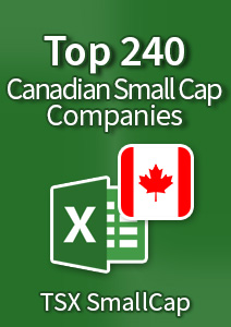 Top 240 Canadian Small-Cap Companies [TSX SmallCap] – Excel Download